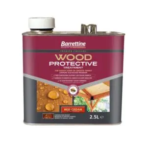 2.5 LITRE RED CEDAR WOOD PROTECTIVE TREATMENT BARRETTINE
