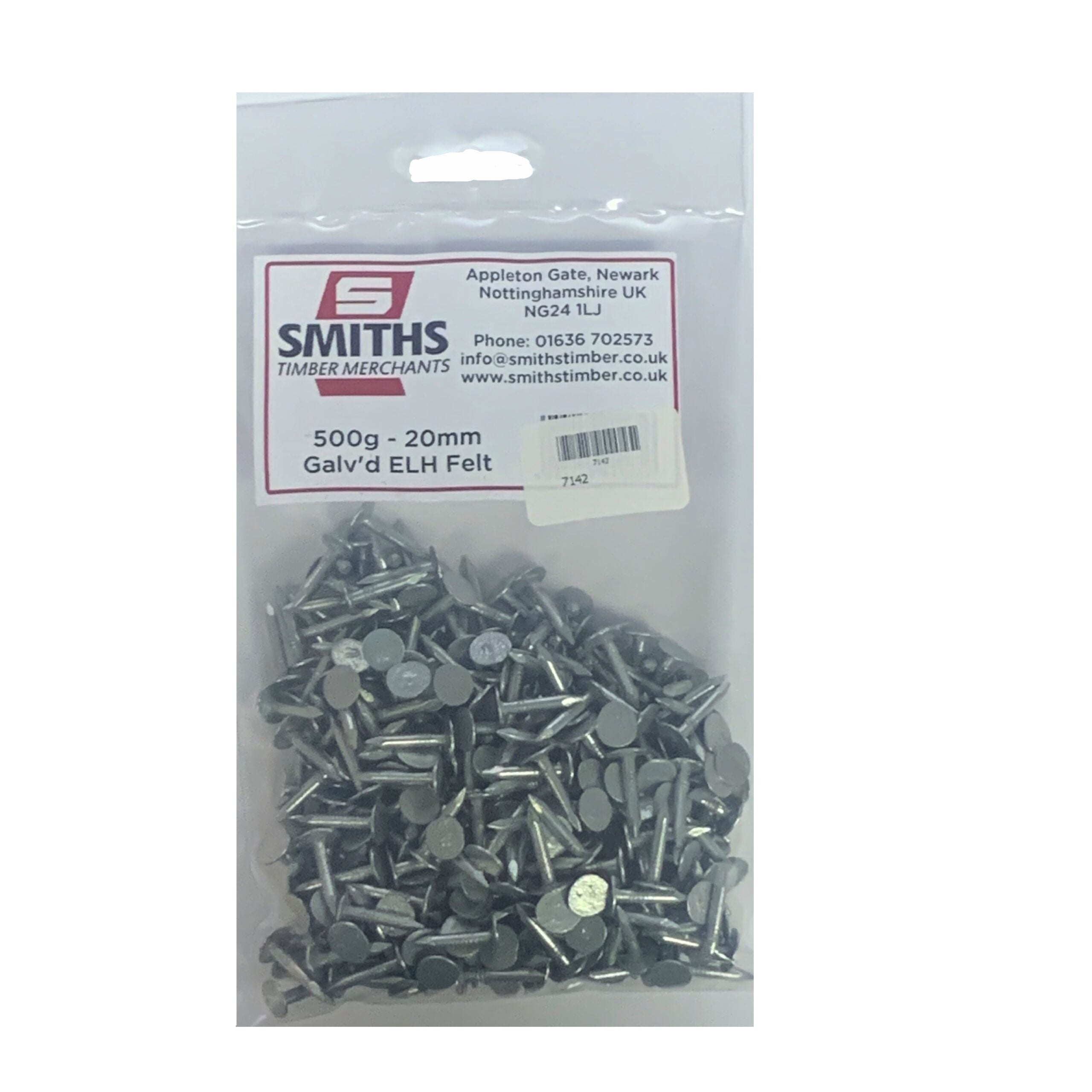 20MM GALVANISED FELT NAILS 500G PACK | Order Online | Smiths Timber