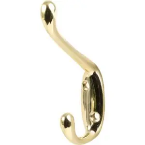 D/C HAT & COAT HOOKS HEAVY DUTY PB 2 PK