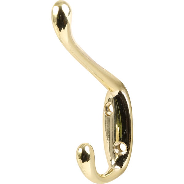 D/C HAT & COAT HOOK B/END ROUND BASE PB 1 PK Order Online Smiths