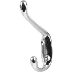 D/C HAT & COAT HOOK  B/END ROUND BASE CP 1PK