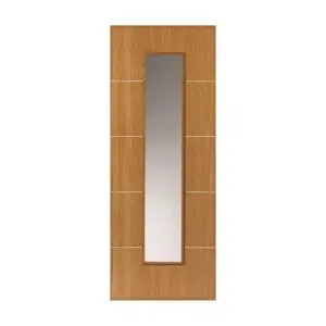 OAK PAINTED LOUVRE GLAZED 35 x 1981 x 686