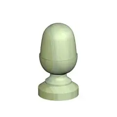 4" POST ACORN FINIAL