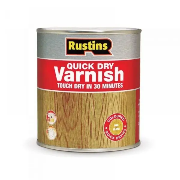 RUSTINS QUICK DRY VARNISH CLEAR GLOSS 500ML