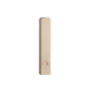 Pine 90mm 515mm Newel Base PEFC