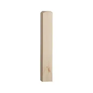 Pine 90mm 615mm Newel Base PEFC