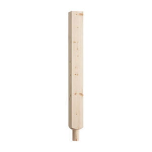Pine 91mm Spigot Patrice Newel x 850mm - No Cap PE