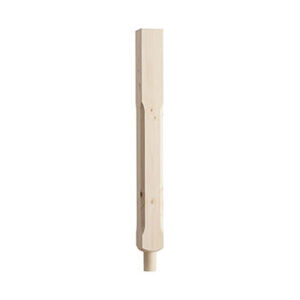 Pine 91mm Chamfered Spigot Newel x 850 mm - No Cap