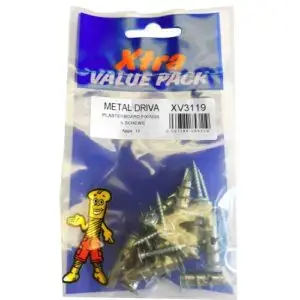 METAL DRIVA PLASTERBOARD FIXINGS 10 PACK