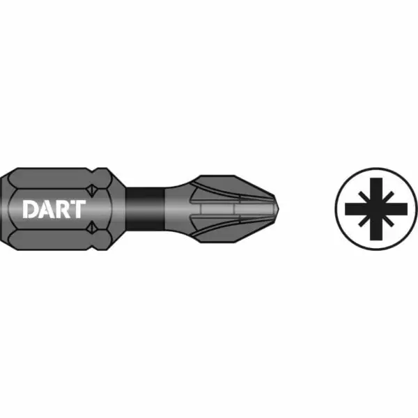 DART PZ2 25MM IMPACT DRIVER BIT 10 PACK