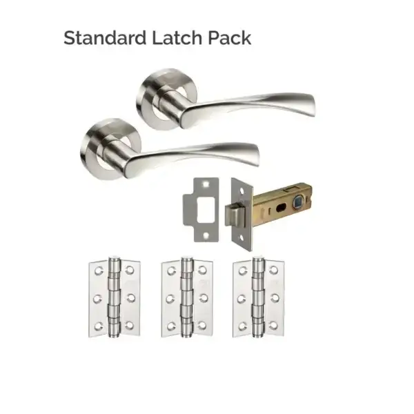 Boston Polish/Satin S/Steel Latch Pack - Image 2