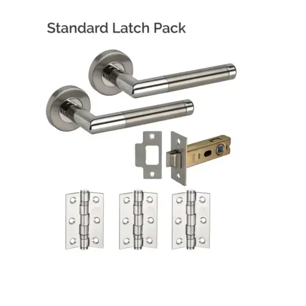 Portland Polish/Satin S/Steel Latch Pack - Image 2