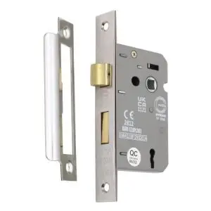 63MM 3 LEVER SASH LOCK NICKEL PLATED