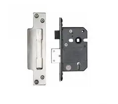 63MM 5 LEVER SASH LOCK NICKEL PLATED