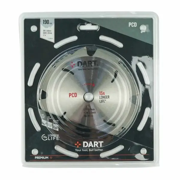 DART PCD FIBE CEMENT SAW BLADE 190DMM X 30B X 4Z - Image 2
