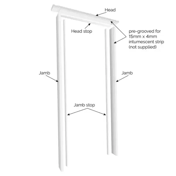 Primed FD30 Lining 27.5mm x 133 trenched - Image 2
